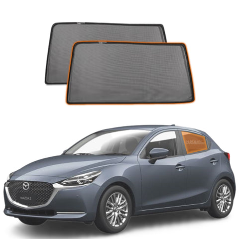 Magnetic car window shade for Mazda 2